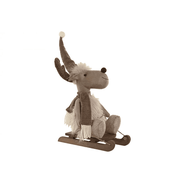 Rena de peluche no treno - 1 unidade