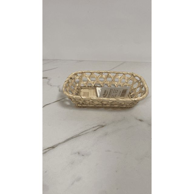Cesto de bambu ovalado - 1 unid