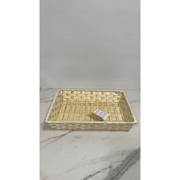 Cesto de bambu retangular L - 1 unid