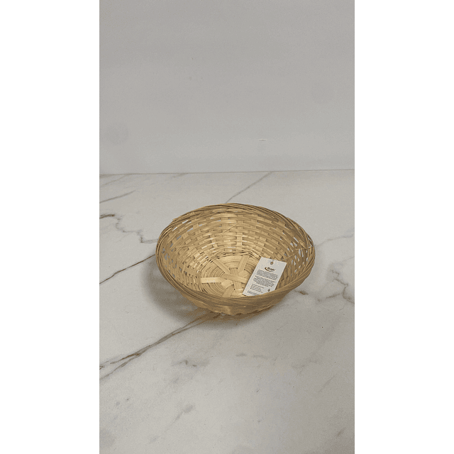 Cesto de bambu circular S - 1 unid