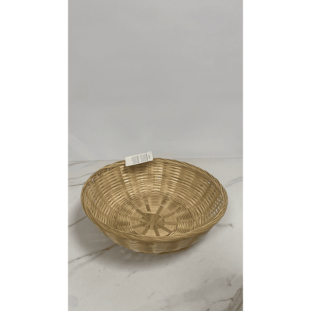 Cesto de bambu circular M - 1 unid