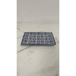 Prato retangular cerâmica Zaguan - 1 unid