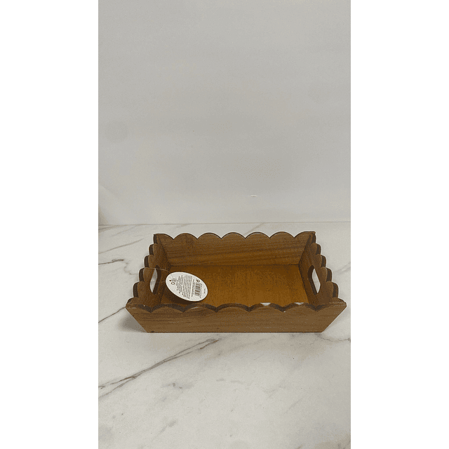 Caixa de madeira ondulada - 1 unid