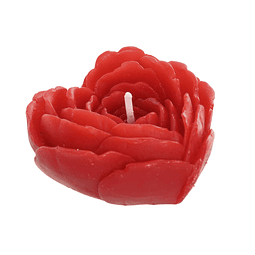 Velas de cera flor de coração