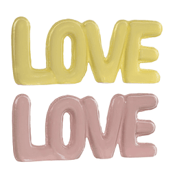Decoração em cerâmica "LOVE"