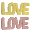 Decoração em cerâmica "LOVE"