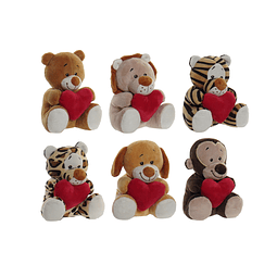 Peluche de animais com coração
