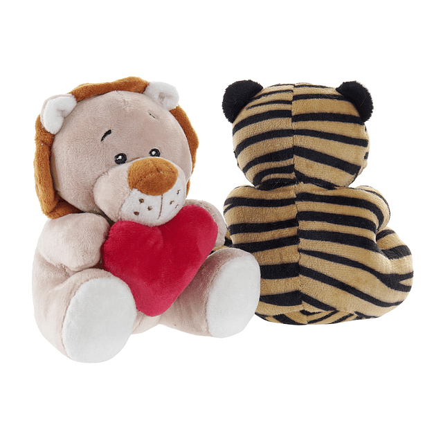 Peluche de animais com coração