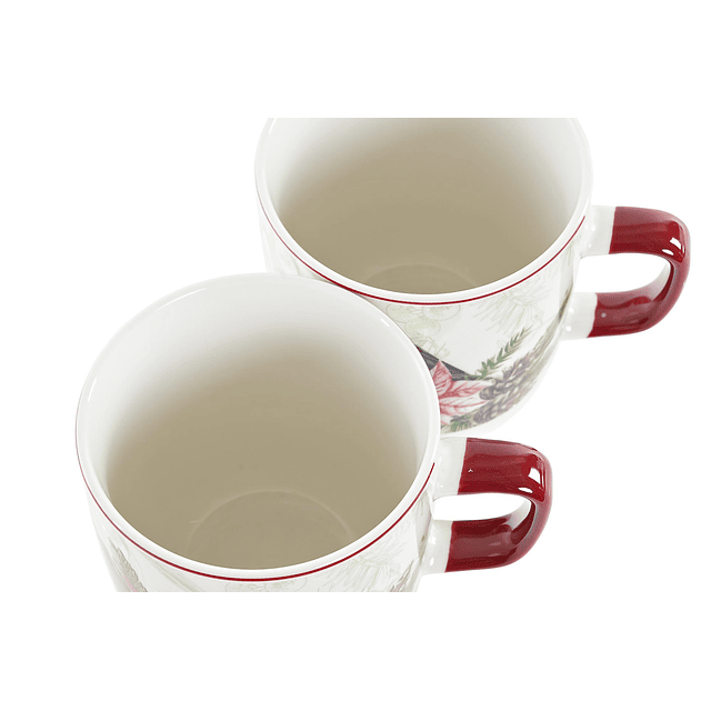 Caneca de porcelana pássaros