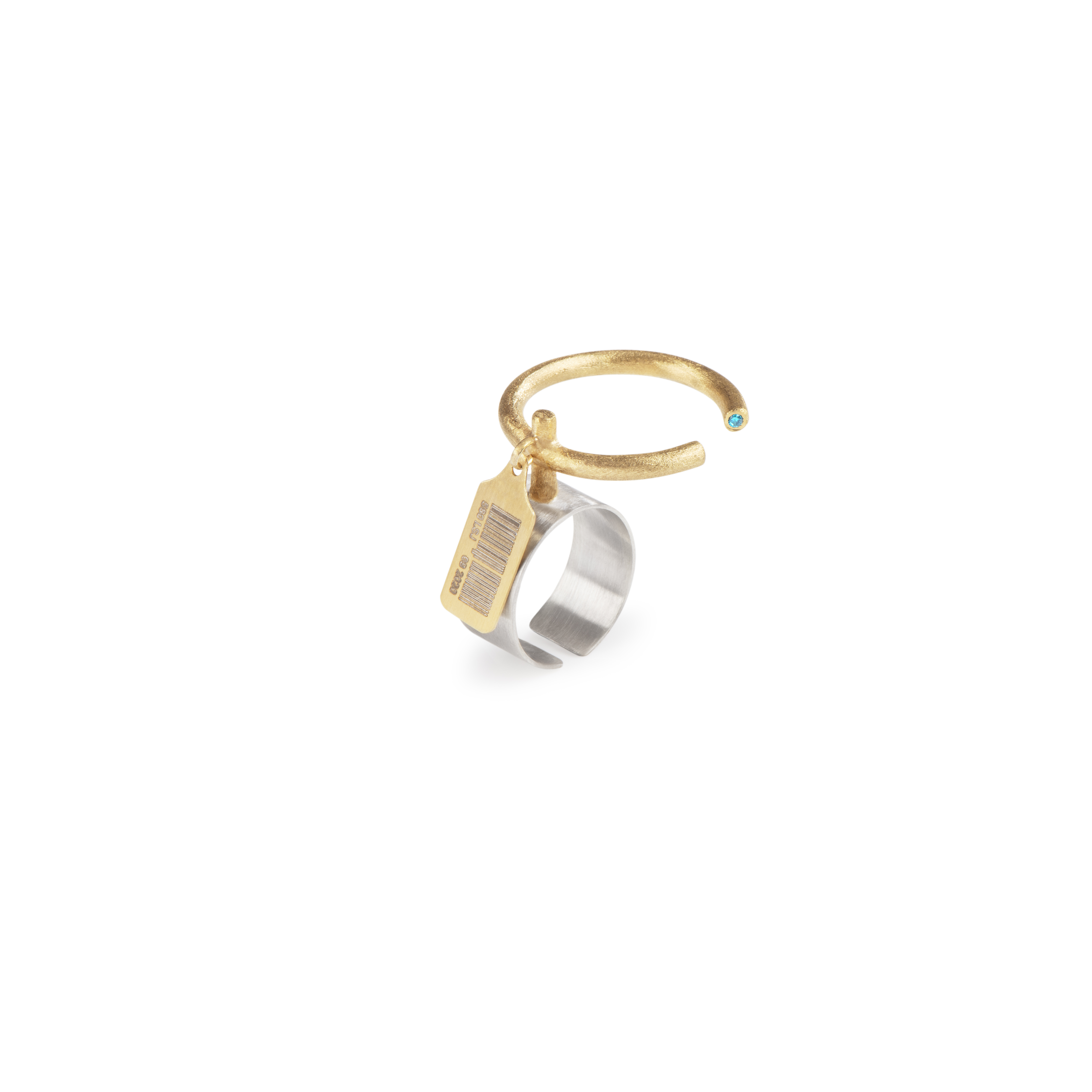 Circular Clothes Hanger Ring - Gold  - Image 1
