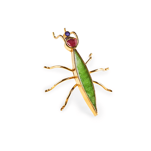 Bug Com Resina Jade - Longo