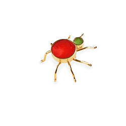 Bug Com Resina Laranja - Redondo