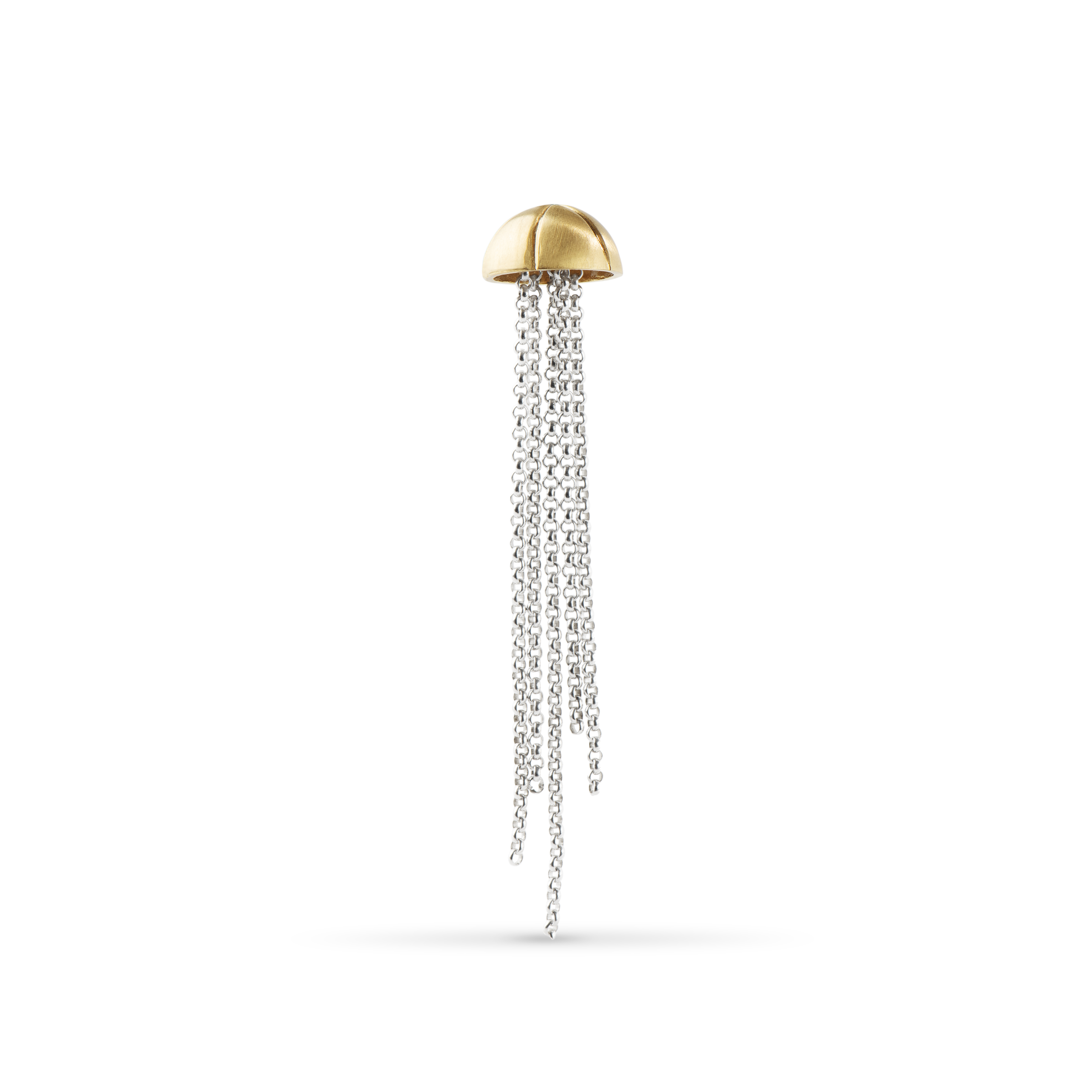Jellyfish Earring - Silver and Gold - Image 3
