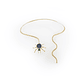 Little Choker Blue - Gold Plated - thumbnail 2