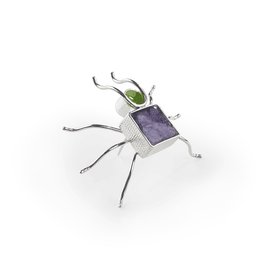 Bug Com Resina Violeta - Quadrado