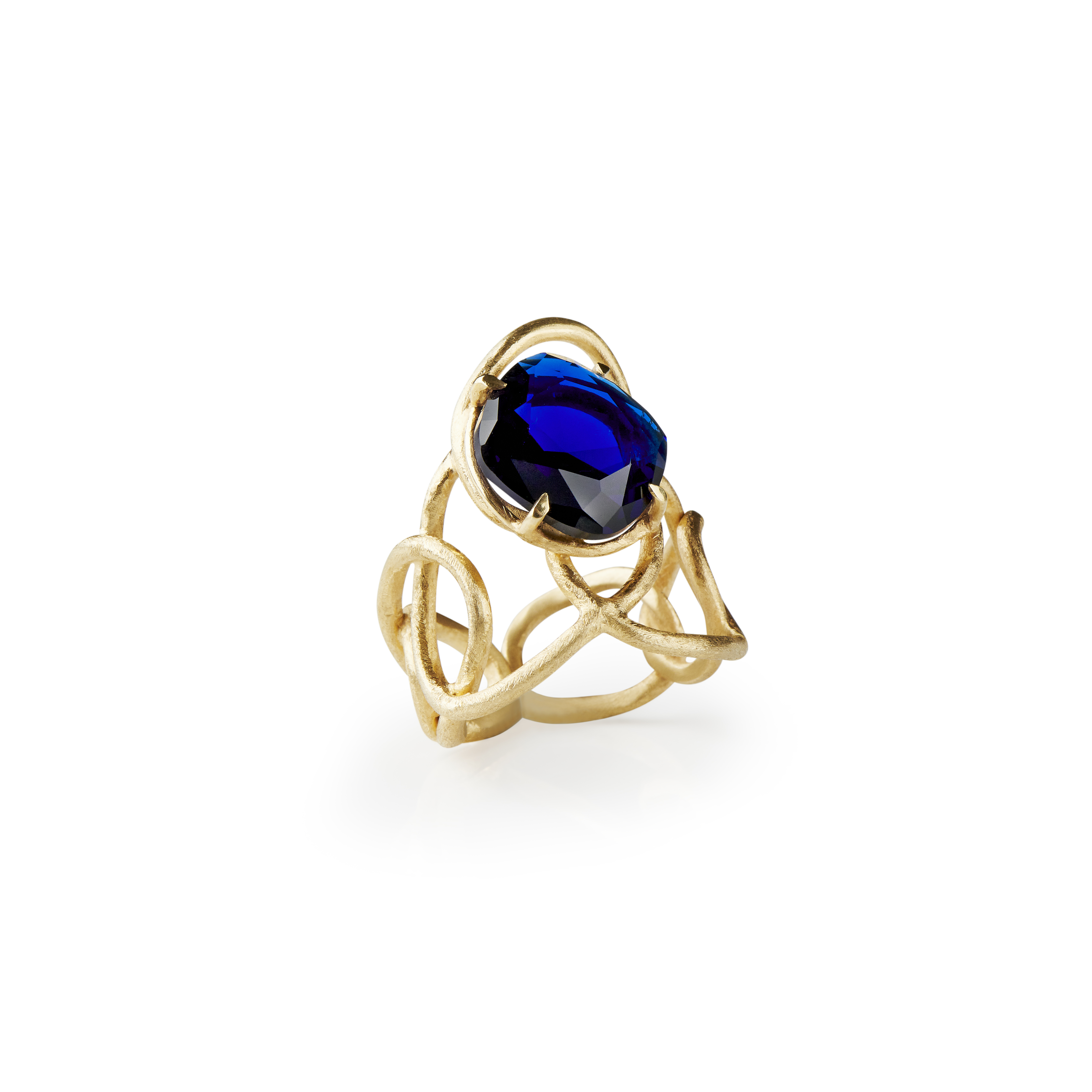 Because I'm a Queen Ring - Round Dark Blue  - Image 1