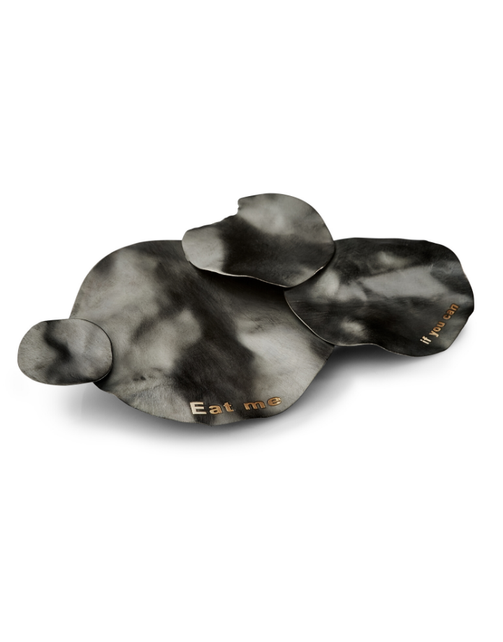 Lux Chips - Black Brooch - Image 1
