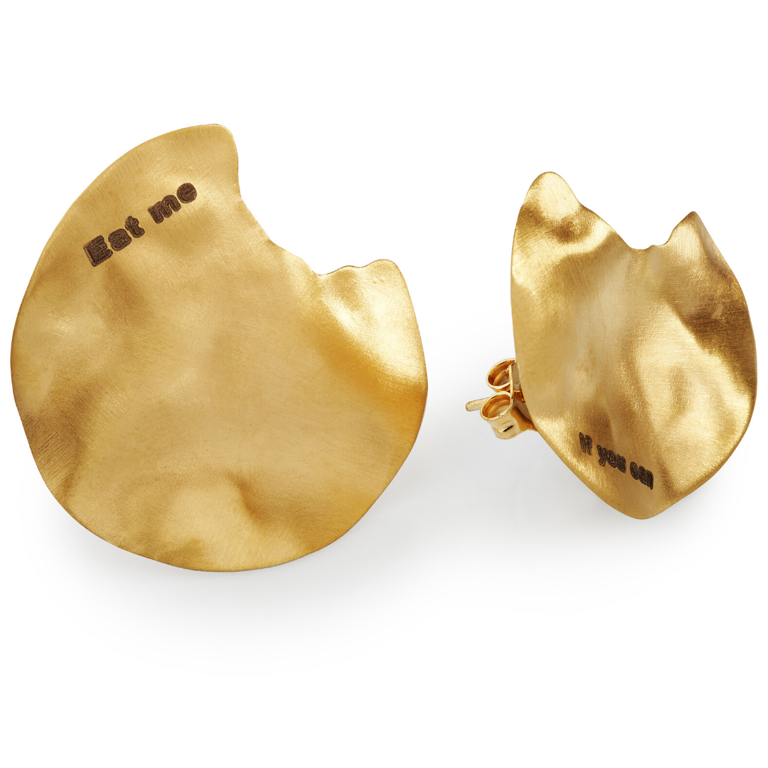 Lux Chips - Gold Earrings - Image 2