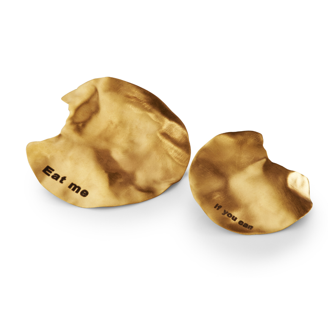 Lux Chips - Gold Earrings - Image 1