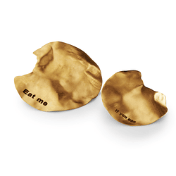 Lux Chips - Brincos com Plaqué de Ouro