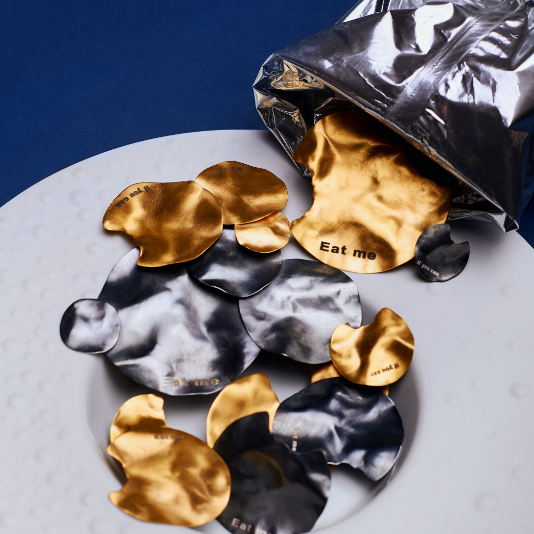 Lux Chips - Brincos com Plaqué de Ouro - Image 3