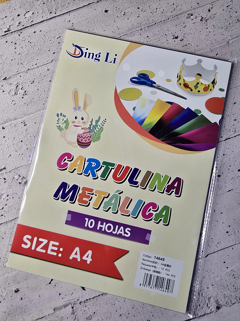 Cartulina metalica