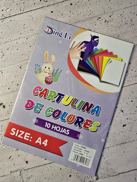 Cartulina de colores