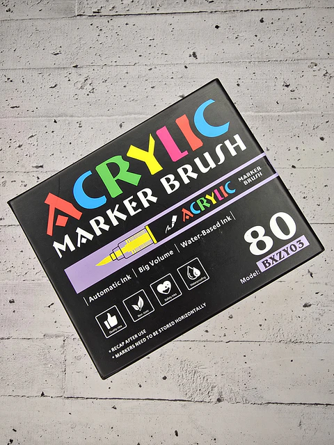 Acrílico liquido 80 pcs