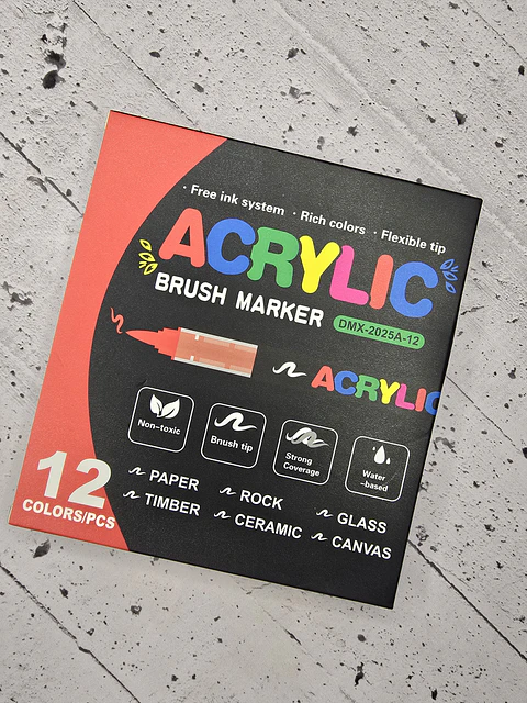 Acrilico liquido 12 pcs