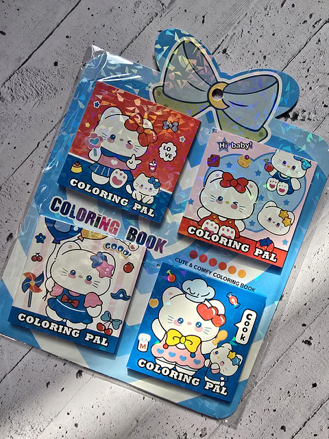 Set mini libretas para pintar