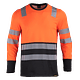 Polera Híbrida Hi-Vis BiColor Manga Larga