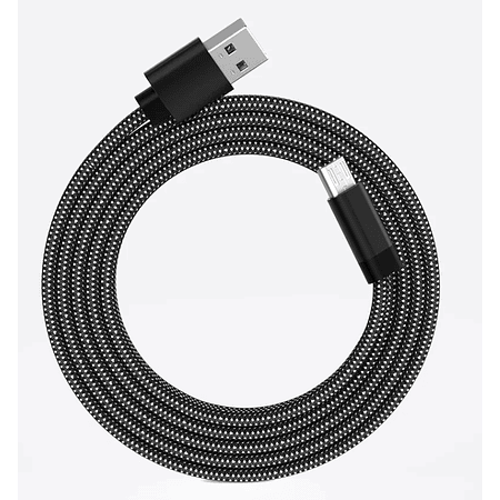 2 X Cable USB A a Micro (color negro)