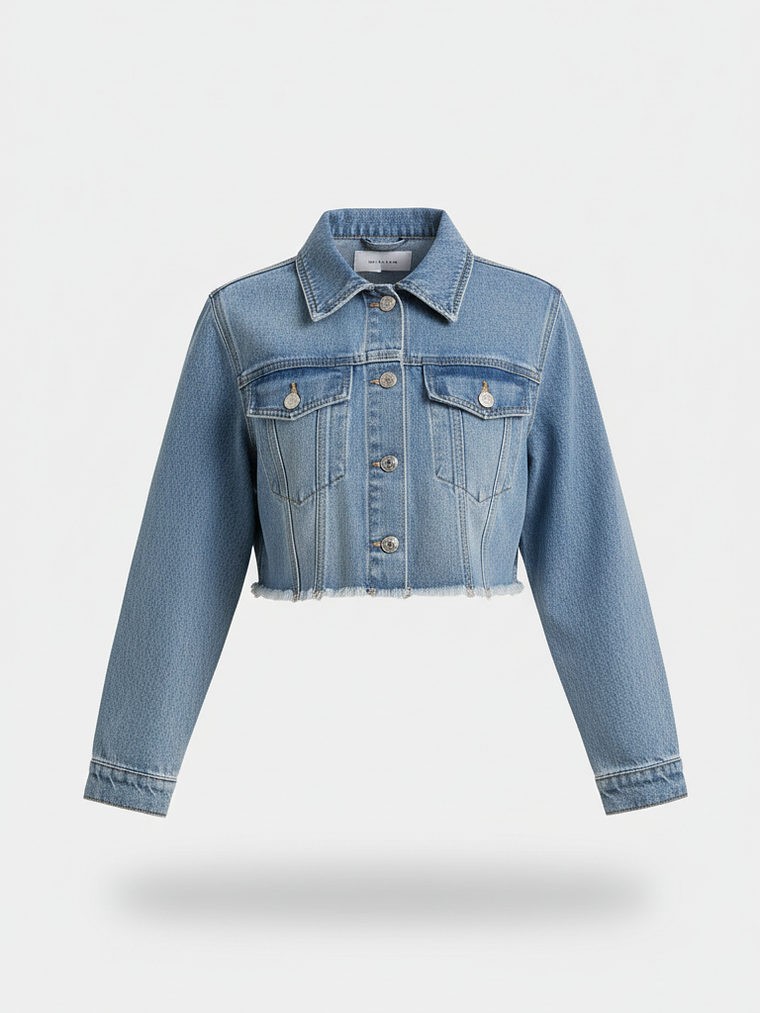 Chaqueta Crop Azul DENIM 1