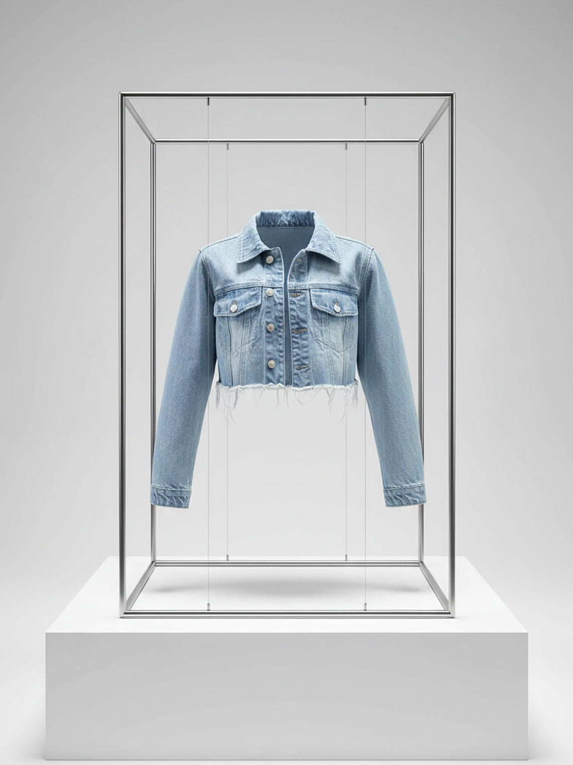 Chaqueta Crop Azul DENIM 4