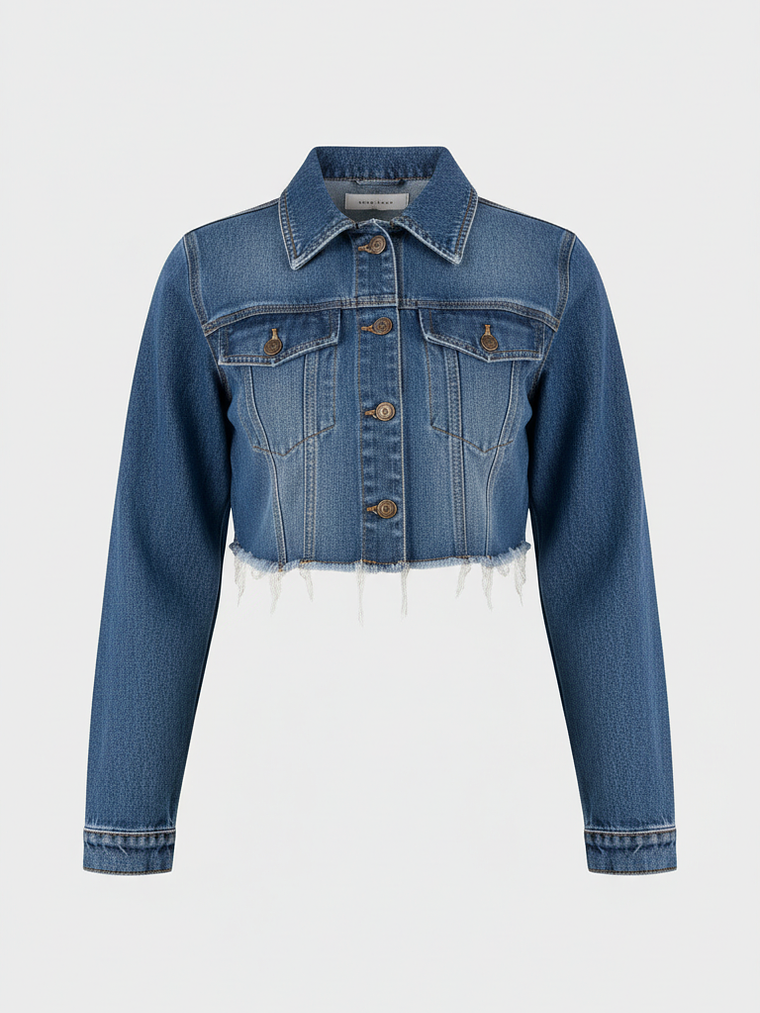 Chaqueta Crop Azul DENIM 5