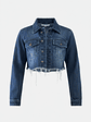 Chaqueta Crop Azul DENIM - Miniatura 9