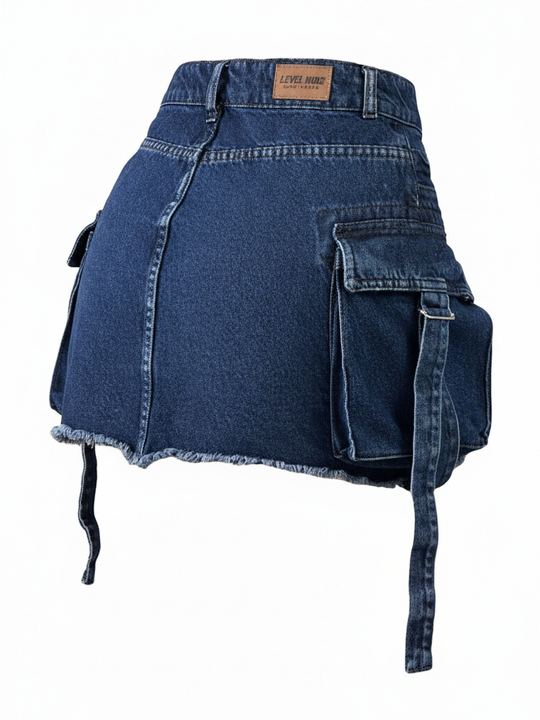 Falda Cargo denim 3