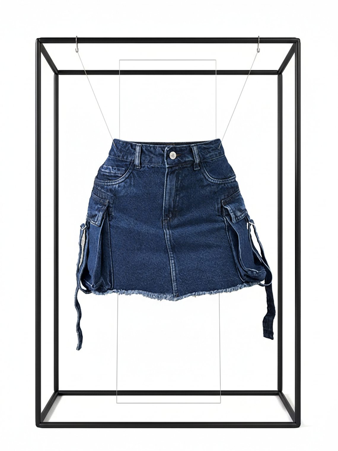 Falda Cargo denim 8