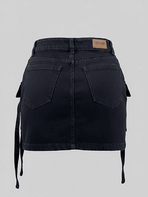 Falda Negra Jeans