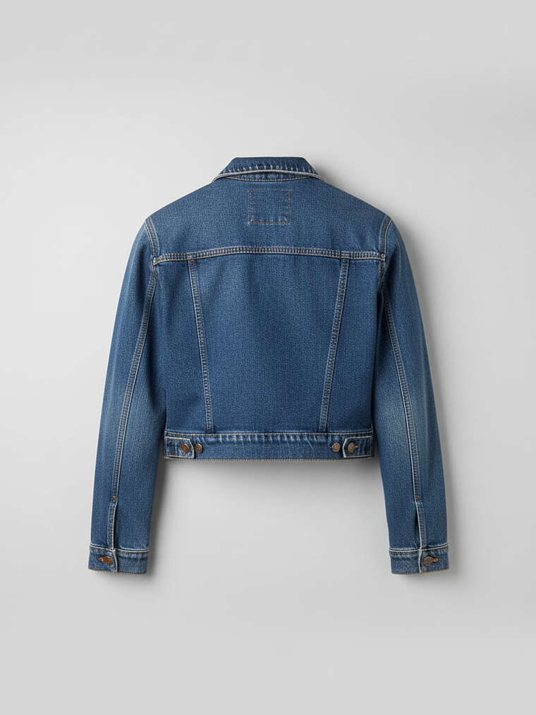 Chaqueta Crop Azul DENIM 4