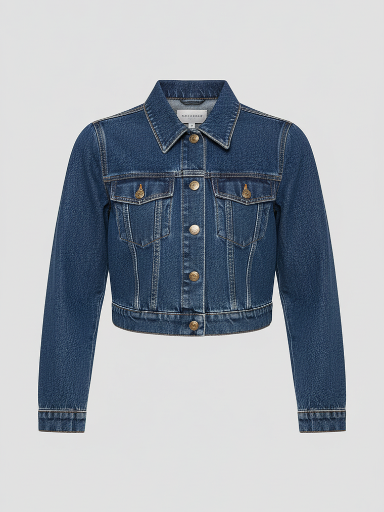 Chaqueta Crop Azul DENIM 3