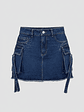 Falda Cargo Denim - thumbnail 1