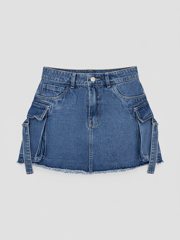 Falda Cargo Denim 3