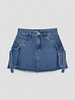 Falda Cargo Denim - thumbnail 3