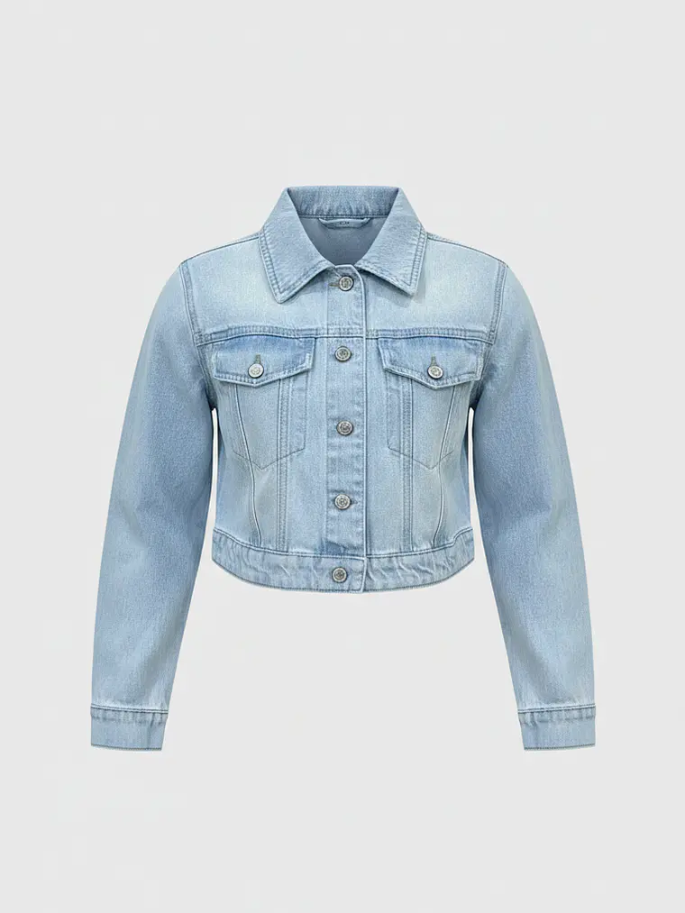 Chaqueta Crop Azul DENIM 1