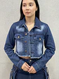 Chaqueta Crop Azul DENIM - thumbnail 3