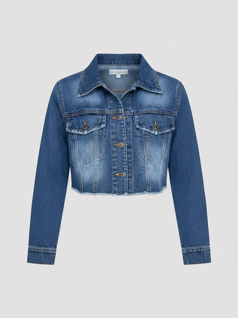 Chaqueta Crop Azul DENIM 1