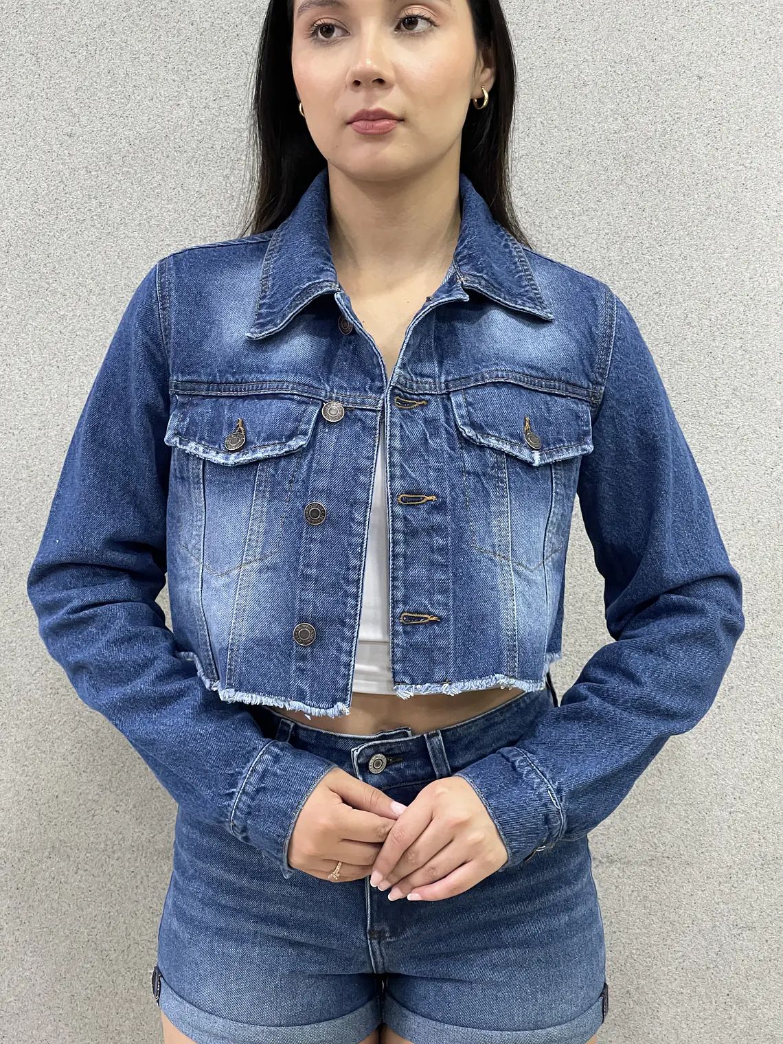 Chaqueta Crop Azul DENIM 3