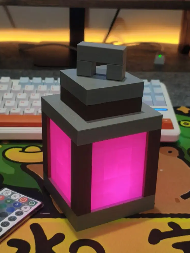 USB-C Rechargeable Brownstone Torch Lamp – Multi-Color LED, Remote Control, Gaming-Style Gift 3