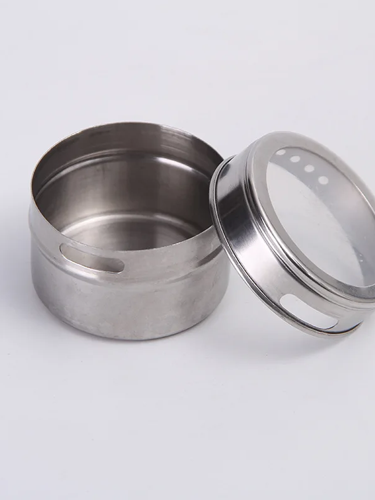 Magnetic Visible Steel Seasoning Jar Spice Seasoning Bottle Outdoor BBQ Set 2
